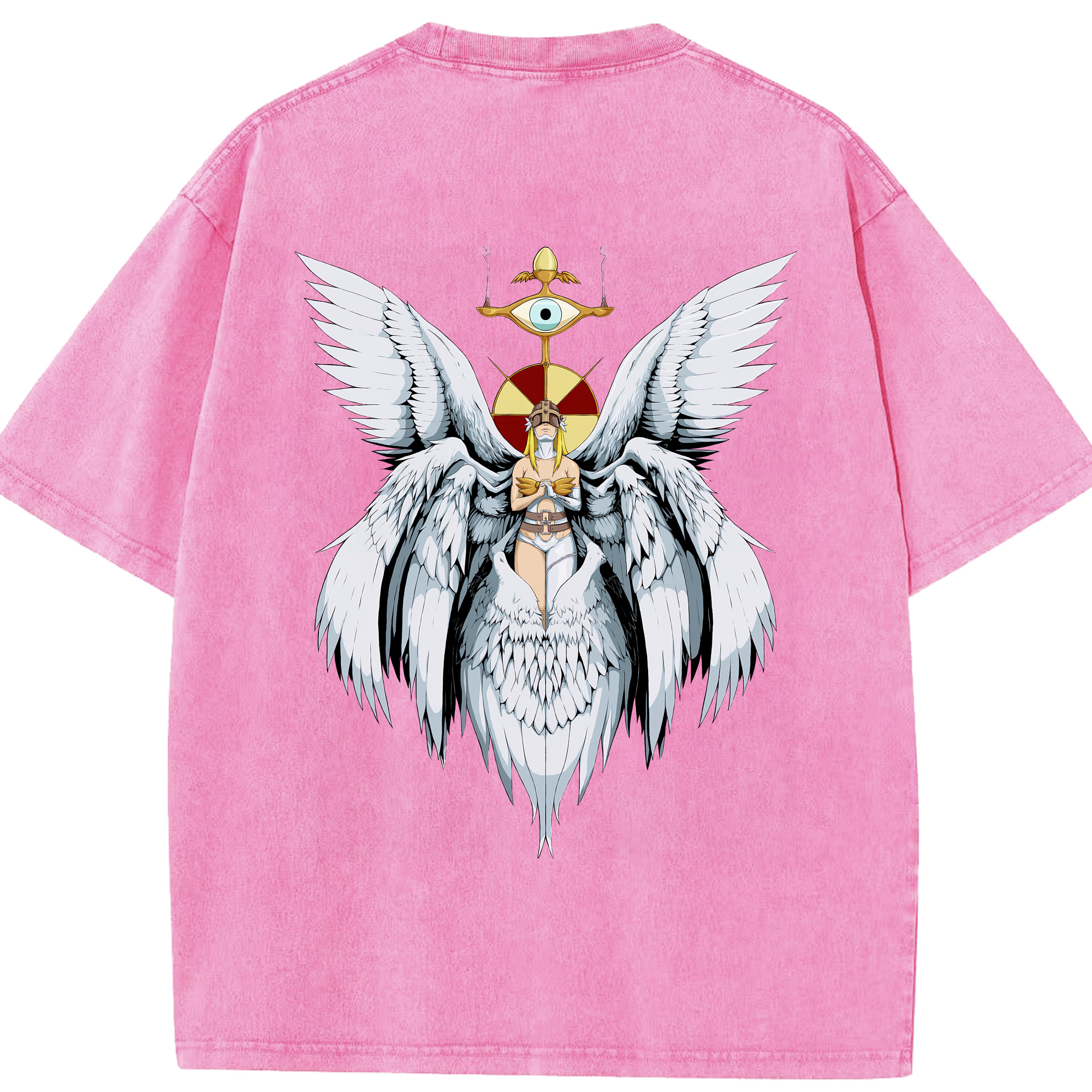 （画像用） Digimon デジタルモンスター/デジモン 綿100% ヴィンテージ風 半袖Tシャツ（背面プリント）